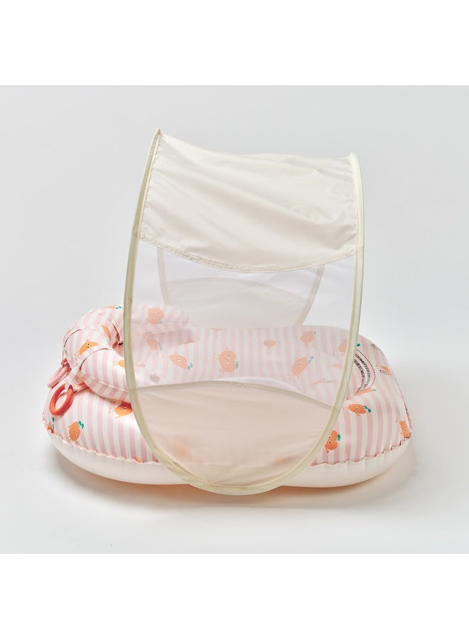 SUNNY LIFE Interactive Baby Float Poppy The Peach Pink Stripe, 6–12 Months, PVC/Polyester/PU/Silicone, 26.18 x 23.62 x 4.33 Inches, 2.43 lbs - Image 5